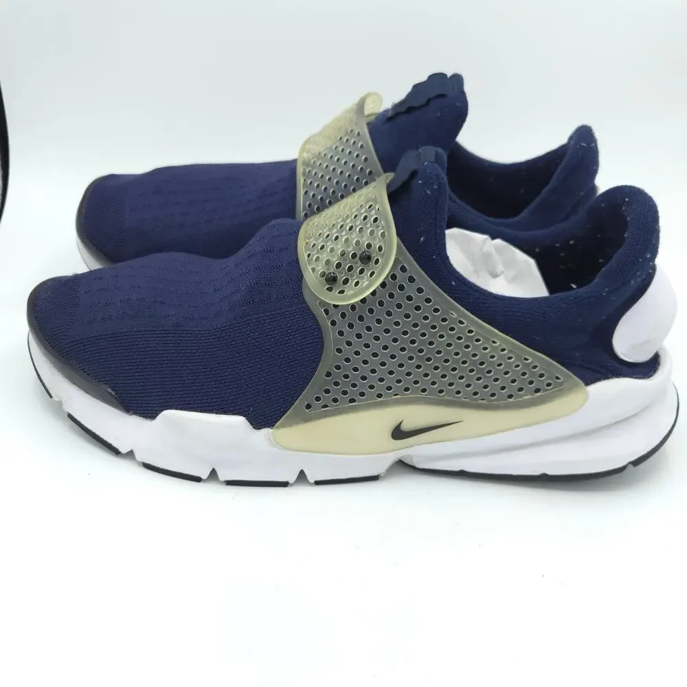 Nike Sock Dart Men's Size 13 Dark Navy Blue White Sneakers